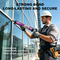 Scellant en silicone transparent à usage général NP, neutre et structurel, RTV pour porte en aluminium, pour le remplissage, la construction et l'emballage