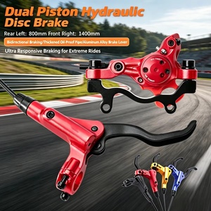 Conjunto de Freio a Disco Hidráulico HB875 MTB 2 Pistões 800/1400mm Caliper Dianteiro e Traseiro em Alumínio 6061 para Bicicleta Preto Vermelho Azul - Product Image 1