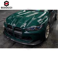 SOOCCI Lame avant en fibre de carbone sèche style RSC monobloc, séparateur inférieur de pare-chocs pour BMW G80 G81 M3 G82 M4