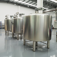 Réservoir de stockage en acier inoxydable 304 316L à isolation thermique pour eau chaude, bière, vin rouge, stockage de liquides de brassage