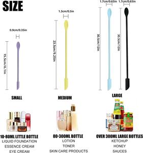 Mini Silicone thìa cho vẻ đẹp và nhà bếp, Silicone chai <span class=keywords><strong>scraper</strong></span> thìa cho mỹ phẩm trang điểm Baking lọ - Product Image 2