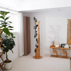 Soporte Moderno de Madera de Bambú para Arco y Flecha, Exhibidor Portátil de Tiro con Arco para Uso en Interiores y Exteriores - Product Image 6