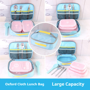 Boîte à lunch pliable en silicone de qualité alimentaire, récipient de stockage alimentaire portable pour le camping en plein air, les voyages, les pique-niques - Product Image 6