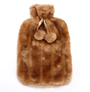 New rubber hot water bag, PVC hot water bag, plush fabric case, rabbit fur fabric case, hand warmer hot water bag - Product Image 1