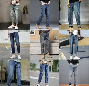 2023 Bán Buôn Người Đàn Ông Của Denim Quần Mỏng Phù Hợp Với Quần Jean Thiết Kế Của Người Đàn Ông Thẳng Chân Jeans Phong Cách Ngẫu Nhiên Giao Hàng