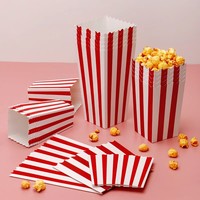 Contenants de cinéma à emporter en papier kraft double paroi, recyclables, de qualité alimentaire, aseptiques, pour pop-corn et sucettes, vente en gros du fabricant