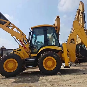 รถตักล้อยาง JCB4CX สีเหลือง มือสอง ปี 2020 รับน้ำหนักได้ 9 ตัน พร้อมเกียร์และปั๊ม สำหรับงานก่อสร้าง บุ้งกี๋ขนาดใหญ่ ยางใหญ่ - Product Image 4