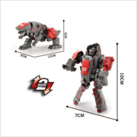 Juego de Juguetes Transformables de Dinosaurios HTL 6 en 1, Combinación de Mecha Gigante Transformable, Juguetes Combinables, Bloques de Construcción DIY para Niños
