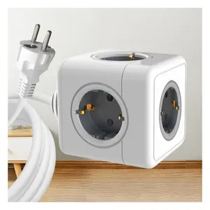 Russia multifunctional Cheap durable Power cube with extended cable table socket with cable plug