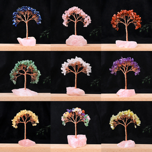 Wholesale Healing Crystal Craft 7 Chakra <b>Tree</b> Raw Stone Base Crystal Chips <b>Tree</b> for Christmas - Product Image 5