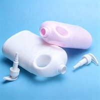 Vente en gros Bouteille de gel douche vide en plastique personnalisée 1L/2L Nouvelle grande bouteille de shampoing et d'après-shampooing