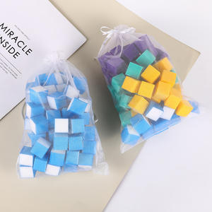 BIN 60 pièces coloré haute élastique éponge carré Tofu petits Cubes polissage ongles tampon fichiers outils d'art des ongles - Product Image 4