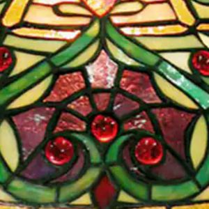 โคมไฟตั้งโต๊ะ Tiffany Cherry Tomato โมเดิร์น LED กระจกสีลายแม<span class=keywords><strong>ล</strong></span>งปอแดง ตกแต่งห้องนั่งเล่น ป้องกันสายตา - Product Image 6