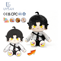 Uyeah OEM/ODM Peluche personnalisée en forme de personnage de dessin animé, garçon ou fille, avec cheveux et vêtements, style idole anime, mignonne et douce