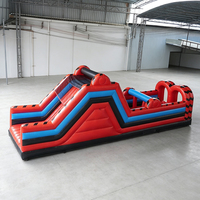 Nouveauté Lilytoys : Parcours d'obstacles gonflable Mega Run 5K, parcours d'obstacles rebondissant en plein air pour enfants et adultes