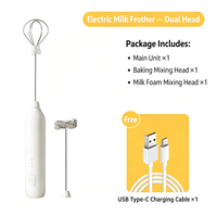 Fouet Électrique Portable USB Rechargeable OEM, Mini Batteur à Œufs, Mousseur à Lait, Mélangeur à Café, Outils pour Thé et Matcha