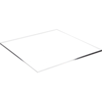Plaque en acrylique transparente de haute qualité avec 4 trous, panneau transparent vierge pour décoration murale