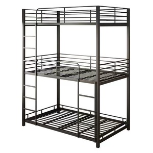 Lits superposés en métal pour la maison, fabriqués en Chine, très demandés, lits triples en métal avec barrières <span class=keywords><strong>de</strong></span> sécurité pour chambres d'adultes - Product Image 4