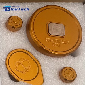 ชุดแต่งช่องเครื่องยนต์อะลูมิเนียม 6061 คุณภาพสูงใหม่ สำหรับ Type R FL5 2022+ ฝาปิดน้ำหล่อเย็น + ฝาปิดแอร์ + ฝาปิดถังน้ำฉีดล้าง - Product Image 1