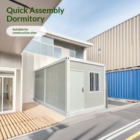 Maison conteneur préfabriquée sur mesure à assemblage rapide, modèle en acier coloré 6*3*2.8 pour bureau ou chantier de construction