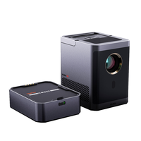 Mudix HO12 Smart WiFi Full HD 1080P 4K Vidéo Home Cinéma Projecteur Portable Mini projecteur avec batterie Projecteurs LED Extérieur