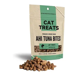 Global Bestseller OEM safety health factory Freeze Dried Raw Ahi Tuna Treats cat treats freeze dried cat food snack for cat