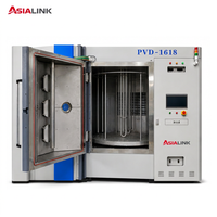 Machine de revêtement PVD par ionisation sous vide certifiée CE AsiaLink avec pompe et moteur PLC pour pièces en acier inoxydable, alliage, plastique, verre et céramique