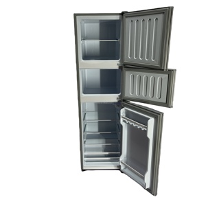 Chigo 206 litres appareil ménager grande capacité triple portes porte en acier inoxydable réfrigérateur <span class=keywords><strong>combiné</strong></span> réfrigérateur pour la maison ou l'hôtel - Product Image 1