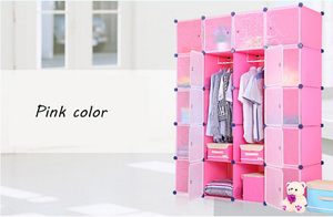Nouveau Plastique Bricolage Placard Penderie 20 Cubes Diy Armoire Chambre Armoire Design - Product Image 3