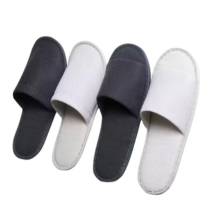 GlobeLink Pantoufles <span class=keywords><strong>de</strong></span> spa jetables antidérapantes non tissées à bout ouvert et fermé, économiques, pour la famille, les voyages et la réception - Product Image 1