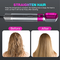 Styler capillaire multifonctionnel, sèche-cheveux chauffant, peigne coiffant 5 en 1, lisseur de cheveux, brosse à cheveux