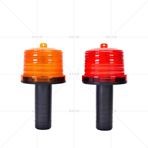 Solar Warning <b>Lights</b> 195S Red And Yellow Led <b>Strobe</b> For Traffic Roadside Construction Use Ip65 Protection - Product Image 3