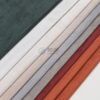 Tissu en microfibre floqué PU suédé avec support tricoté, couleur personnalisée, vente en gros d'usine pour appuie-tête et coussin lombaire automobile