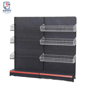 Cửa hàng tạp hóa siêu thị lưu trữ Kệ Kệ hai mặt có thể điều chỉnh giá Gondola kệ tủ phần cứng kim loại chống gỉ - Product Image 2