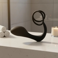 Anneau pénien en silicone pour hommes, stimulateur de prostate, plug anal, jouets sexuels pour hommes gays, anneaux de pénis pour la masturbation