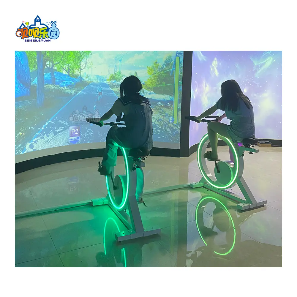 Jeu de sport de vélo dynamique AR à détection virtuelle intérieure pour le fitness en salle