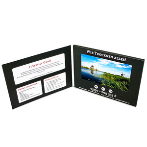 Thiết kế mới nhất 2.4inch 3inch 4inch video thiệp chúc mừng Card đồ họa máy nghe nhạc Brochure Hộp Quà Tặng LCD thư mục tập sách - Product Image 2