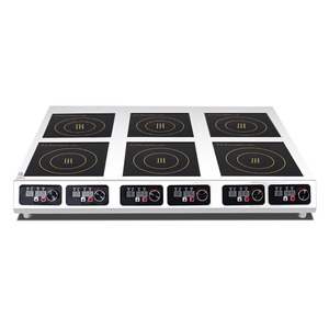 Cocina de inducción de 6 quemadores de alto rendimiento 3500W 380V para cocinas comerciales - Product Image 1