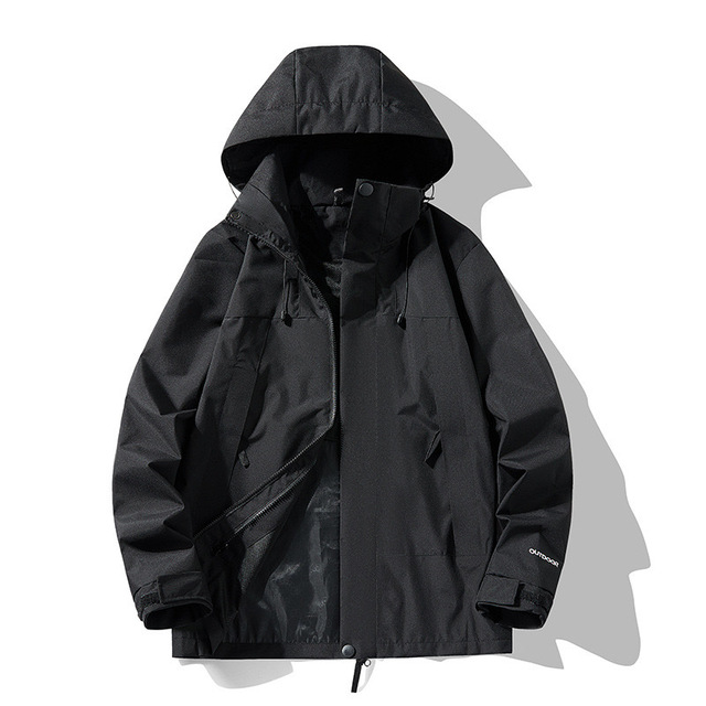 Three-In-One Waterproof and Windproof Shell Jacket for Men and Women - Ideal for Hiking, Camping, and Travel