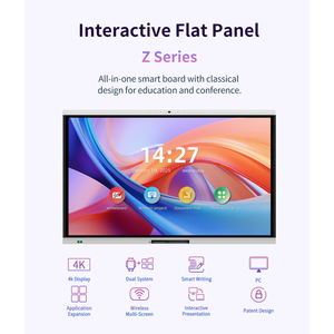 กระดานไวท์บอร์ดอัจฉริยะ Hiseeview ขนาด 75 นิ้ว แบบ LED พร้อมหน้าจอสัมผัส 4K UHD ระบบไมโครโฟน 8 ตัว ระบบปฏิบัติการ Android 14 รับประกัน 1 ปี - Product Image 3