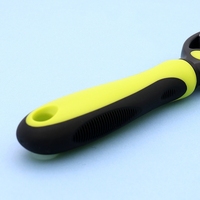Brosse à épiler pour animaux de compagnie ODM avec poignée en caoutchouc antidérapante, démêle les nœuds, soin doux, peigne de toilettage pour chiens et chats