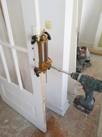 Installation rapide ouvre-trou de porte en bois massif machine à rainurer kit de menuiserie bricolage avec outil de verrouillage intérieur ouverture trou de porte intérieure