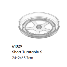 Organizador Giratorio Transparente de Plástico Clásico, Bandeja Giratoria para Cocina, Sala de Estar, Estante de Almacenamiento para Especias - Product Image 5