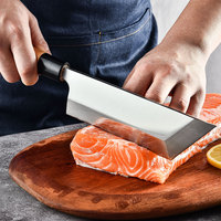 Nouveau couteau japonais Deba spécial de 7 pouces en acier inoxydable 5CR15Mov pour le filetage du poisson, le sashimi, le sushi, avec manche en bois d'érable
