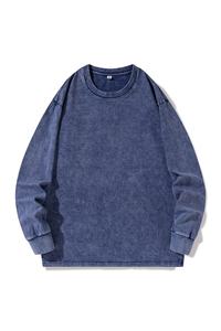 Camiseta Deportiva Personalizada de Manga Larga, 100% Algodón, 250g, Talla Grande, Color Sólido, Impresión Digital - Product Image 3