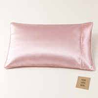 Taie d'oreiller en satin de soie de mûrier double face 16 Momme 48x76cm, multicolore, anti-rides, pour la maison, vente en gros, logo personnalisé, OEM ODM, literie