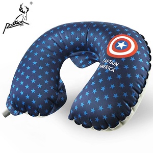 RO-13 Routman Logo Personnalisé Bureau Sieste Sommeil <span class=keywords><strong>Voyage</strong></span> Utilisation D'air Gonflable U Forme <span class=keywords><strong>Cou</strong></span> Oreiller - Product Image 1