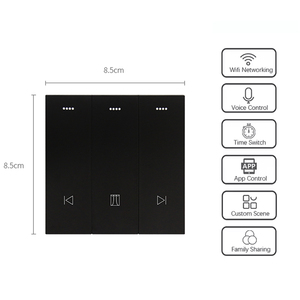Zigeeb Tuya interrupteur de rideau intelligent interrupteurs 220V interrupteur mural électrique pour la maison avec Google Home Alexa luxe avec la maison - Product Image 3