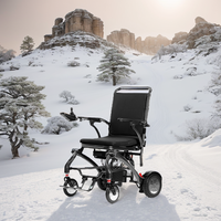 Fournisseur chinois de fauteuils roulants électriques pliables portables en fibre de carbone, télécommande, tout-terrain, fauteuil roulant intelligent à assistance électrique pour adultes