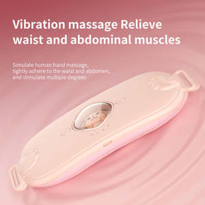 Ceinture chauffante portable pour soulager les douleurs lombaires et les crampes menstruelles, ceinture de massage chauffante pour femmes - Product Image 3